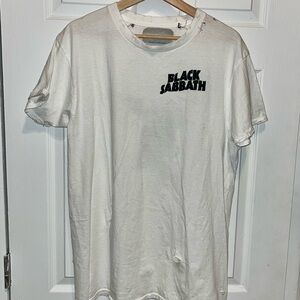 Vintage Black Sabbath White T-Shirt L